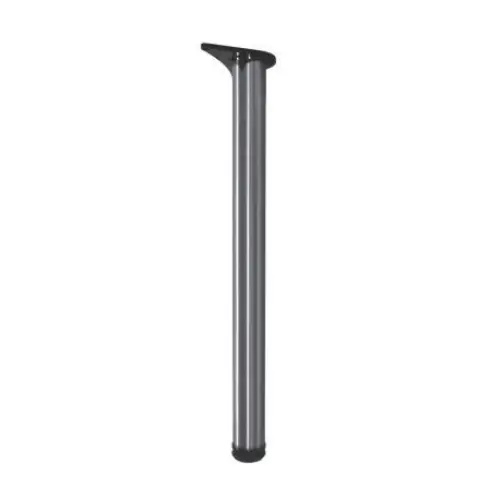 PÉ DE MESA TN 60x730 CROMO ESCOVADO - CX/4UN - 8G127TN04730504 - Pés e Rodízios