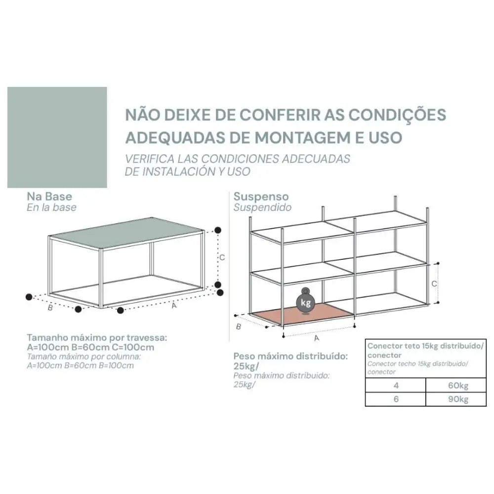 Perfil Alumínio Link Sem Aba | RM-283 | Anodizado Preto | 3 Metros - Perfis
