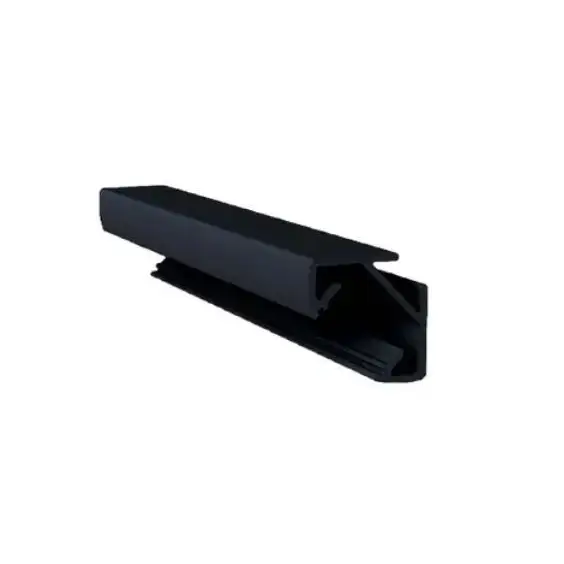 Perfil Canaleta para LED Canto 45° | RM-329 | Anodizado Preto | 3 Metros - Perfis
