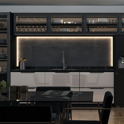 Perfil Canaleta para LED Sobreposto | RM-329 | Preto | Barra 3 Metros - Perfis