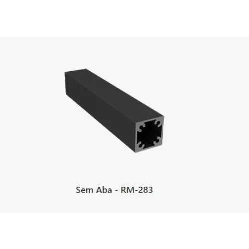 PERFIL LINK RM-283 (S/ ABA) - ANOD. SUP. PRETO - BARRA 6 METROS - Perfis