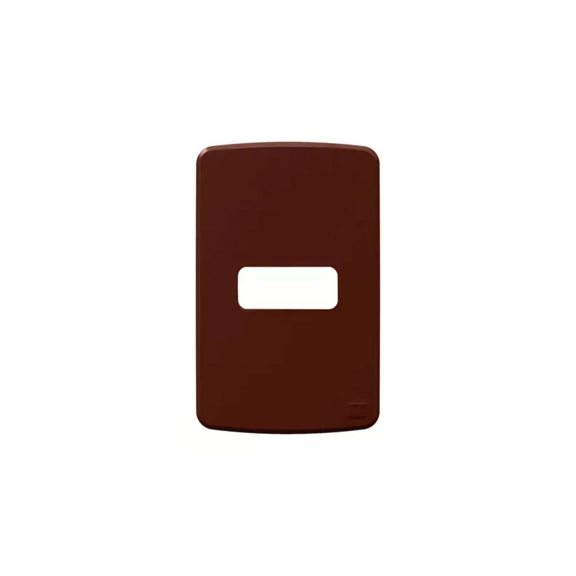 Placa 4X2’’ 1 Posição Compose Marrom - 13207320 - Placas