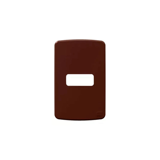 Placa 4X2’’ 1 Posição Compose Marrom - 13207320 - Placas