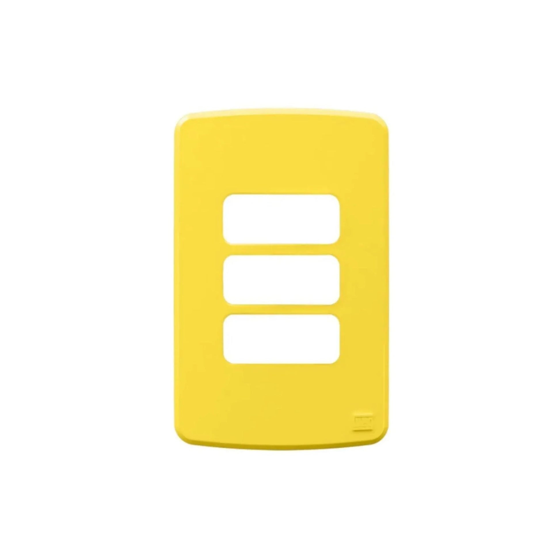 Placa 4X2" 3 Posições Compose Amarelo - 13207605 WEG
