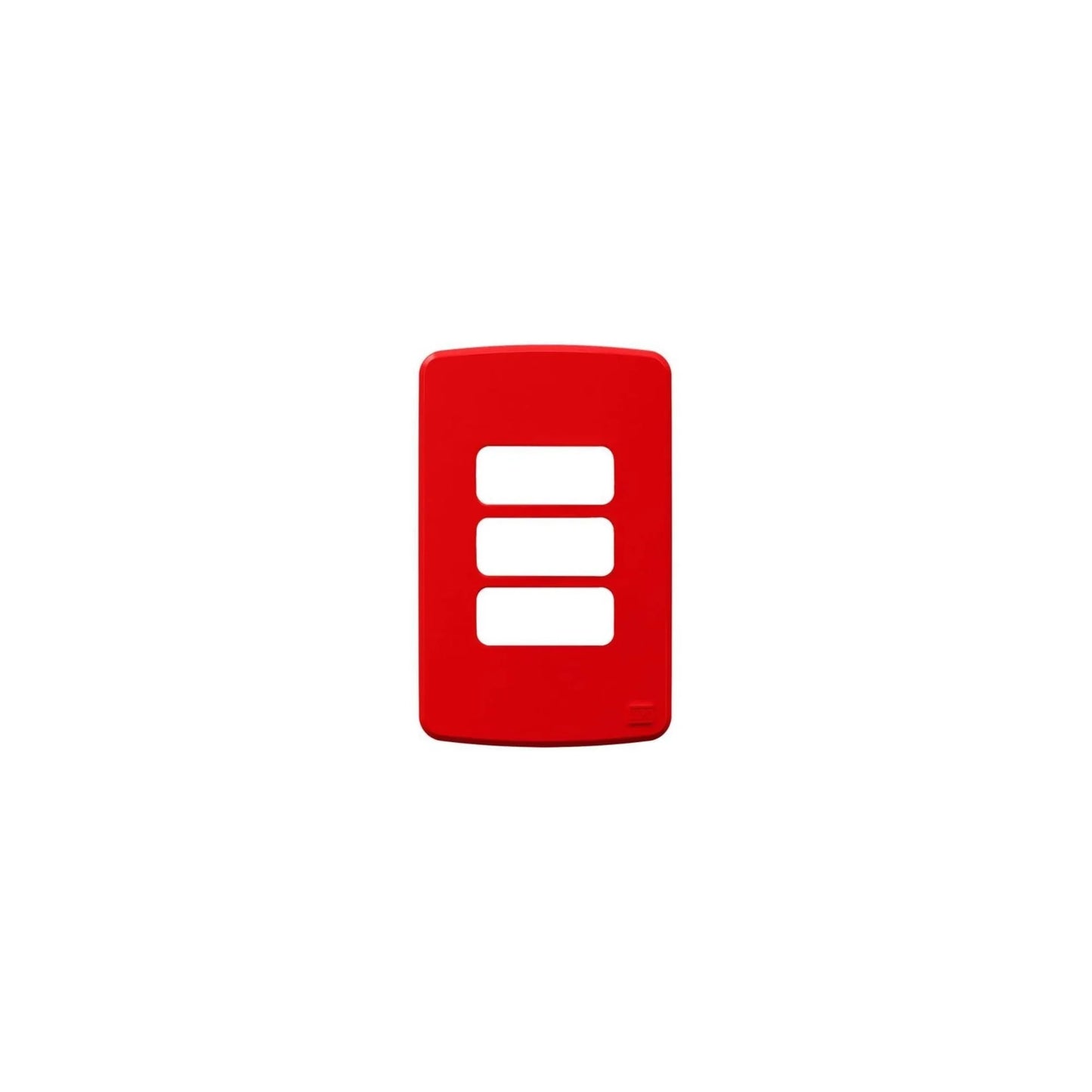 Placa 4X2" 3 Posições Compose Vermelho - 13207605 WEG