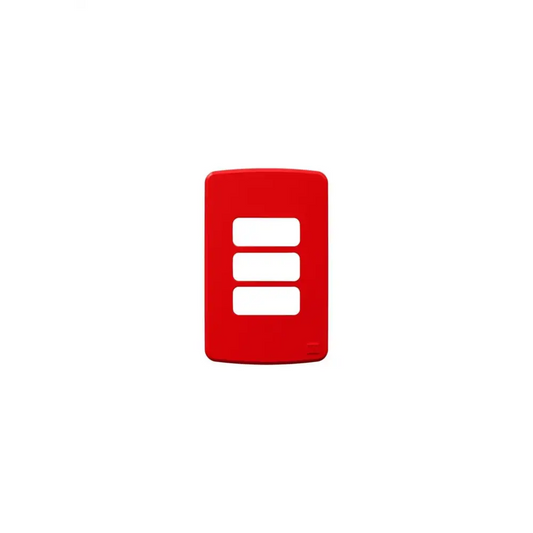 Placa 4X2" 3 Posições Compose Vermelho - 13207605 WEG