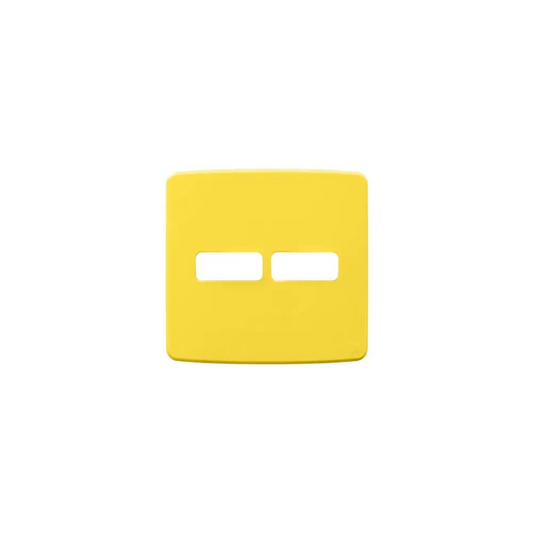Placa 4X4" 2 Posições (1+1) Compose Amarelo - 13207694 WEG