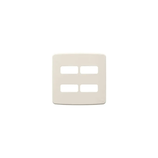 Placa 4X4’’ 4 Posições (2 + 2 Distanciadas) Compose Marfim - 13208241 - Placas