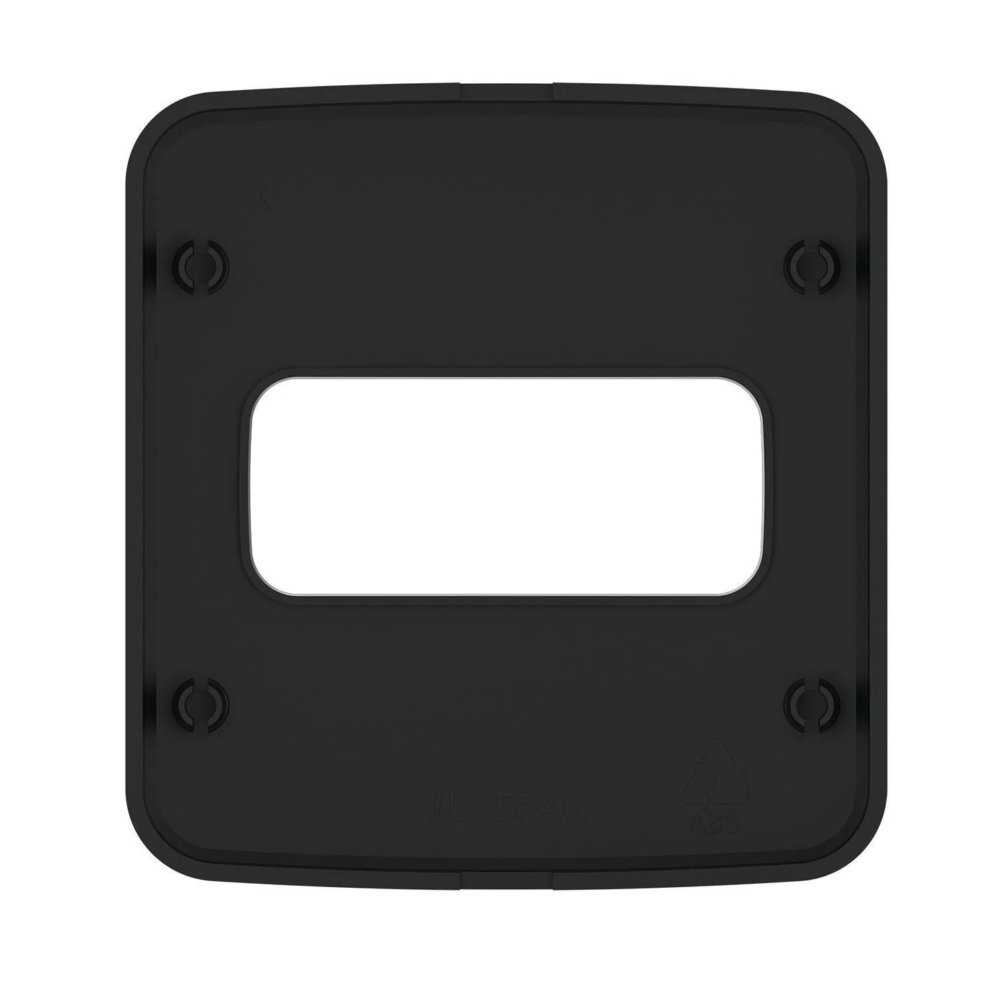 Placa Para Tomada/Interruptor 1 Poisção Preto - Embutir - 13668705 - Placas