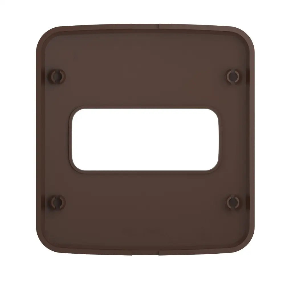 Placa Para Tomada/Interruptor 1 Posição Marrom - Embutir - 13877288 - Placas
