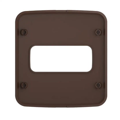 Placa Para Tomada/Interruptor 1 Posição Marrom - Embutir - 13877288 - Placas