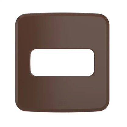 Placa Para Tomada/Interruptor 1 Posição Marrom - Embutir - 13877288 - Placas