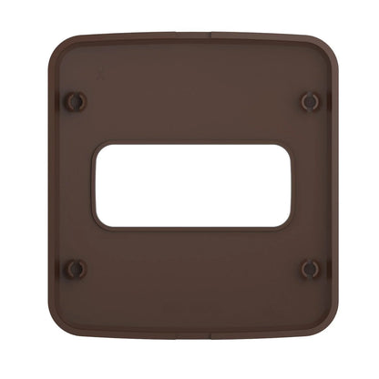 Placa Para Tomada/Interruptor 1 Posição Marrom - Embutir - 13877288 - Placas