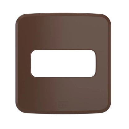 Placa Para Tomada/Interruptor 1 Posição Marrom - Embutir - 13877288 - Placas