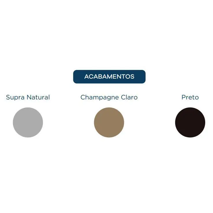 PONTEIRA BAIXA P/ PERFILED PE-329 SOBREPOSTO - CHAMPAGNE CLARO - 01 UNIDADE - Acessórios
