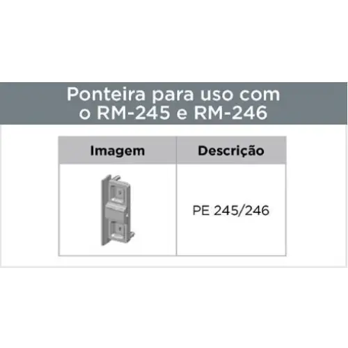 PONTEIRA LISA PUXADOR CAVA PE-245/246 - SUP. NATURAL/CR. ACETINADO - PAR - Acessórios