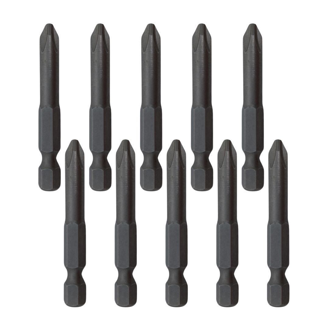 Ponteira Phillips Chave 2 - 1/4’’ X 50 Polido - Pacote Com 10 | Ciser - Ponteiras