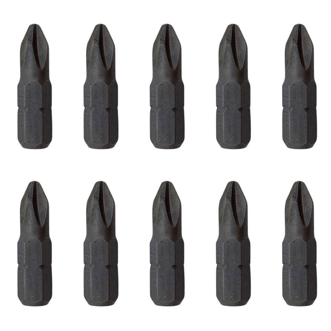 Ponteira Phillips Chave 2 - 1/4x25mm - Pacote Com 10 | Ciser - Ponteiras