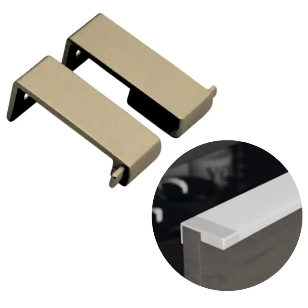 Ponteira Puxador Facetato 18mm PE-183 | A1318 | Champagne 1001 | Par - Acessórios