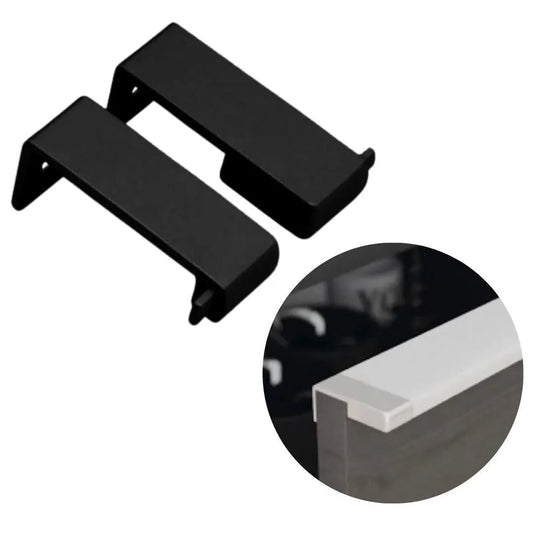 Ponteira Puxador Facetato 18mm PE-183 | A1318 | Preto | Par - Acessórios