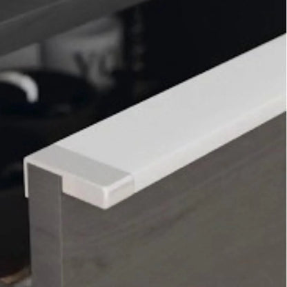 Ponteira Puxador Facetato 18mm PE-183 | A1318 | Titânio | Par - Acessórios