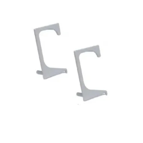 Ponteira Vazada p/ Puxador Gola PE-053 - Sup. Natural - Par - Acessórios