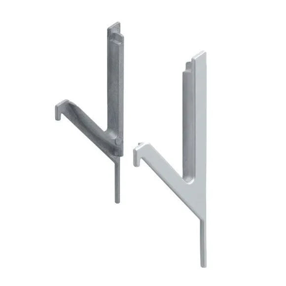 PONTEIRA VAZADA PUXADOR OCULTO PE-214 (18MM) - BRANCO BRILHANTE - PAR - Acessórios