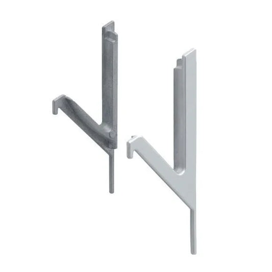 PONTEIRA VAZADA PUXADOR OCULTO PE-214 (18MM) - BRANCO BRILHANTE - PAR - Acessórios