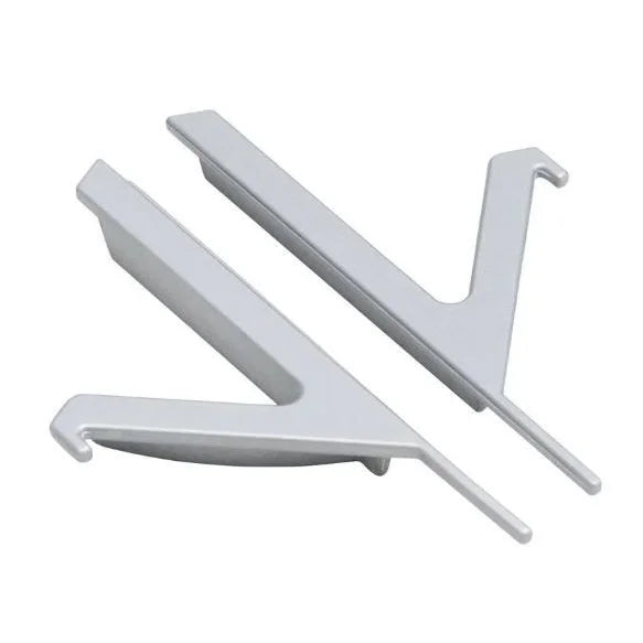 PONTEIRA VAZADA PUXADOR OCULTO PE-214 (18MM) - BRANCO BRILHANTE - PAR - Acessórios