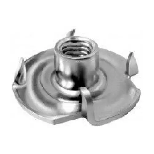 Porca Garra Unc 1/4 Zb - Pacote C/ 10 Un - Fixadores