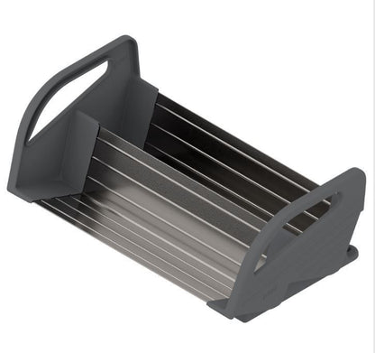 Porta-condimentos ou tempero Orga-line 400mm - Inox Esc. Laqueado - 01 Unidade - Utensílios e Organizadores