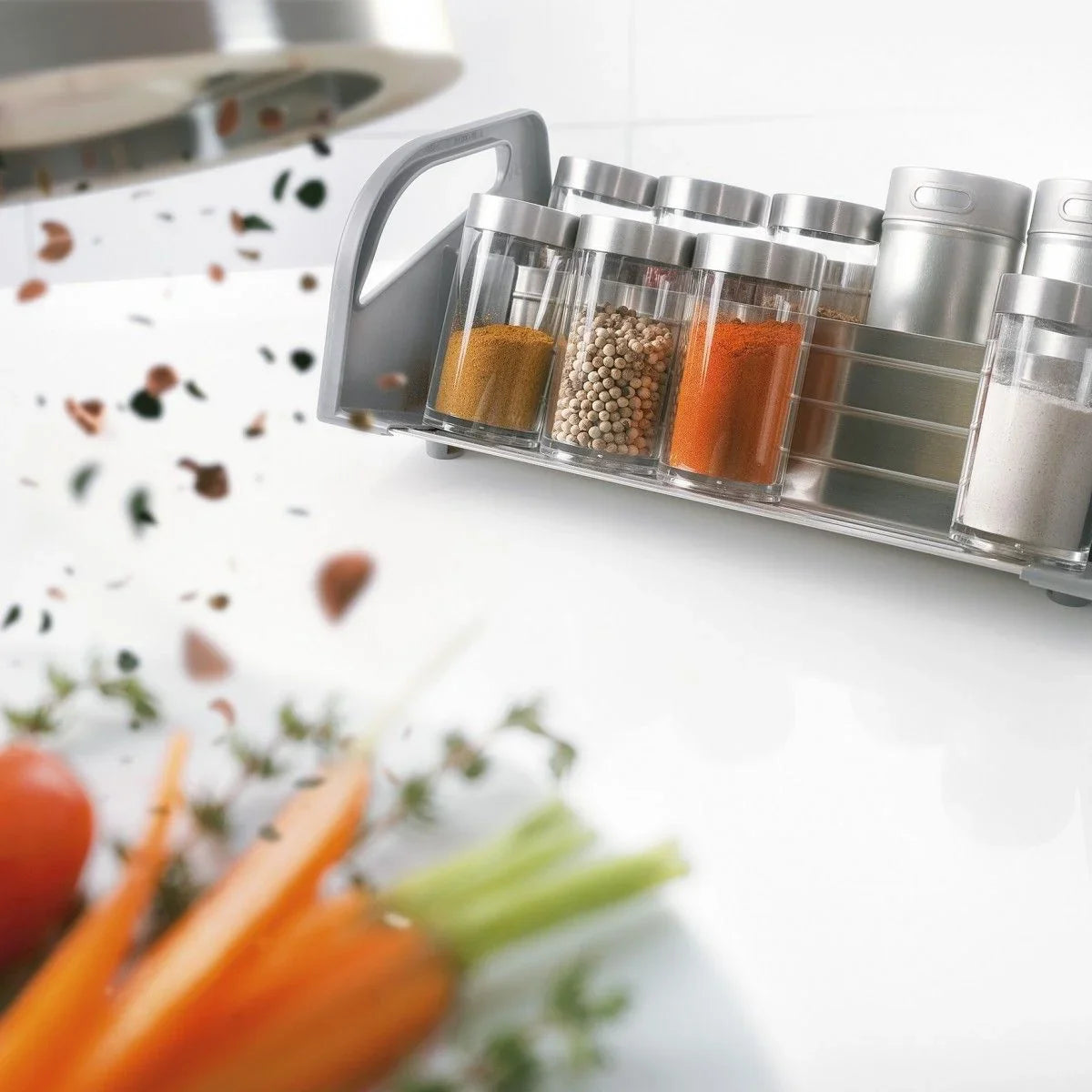 PORTA-CONDIMENTOS ORGA-LINE 450MM - INOX ESC. LAQUEADO - 01 UNIDADE - Utensílios e Organizadores