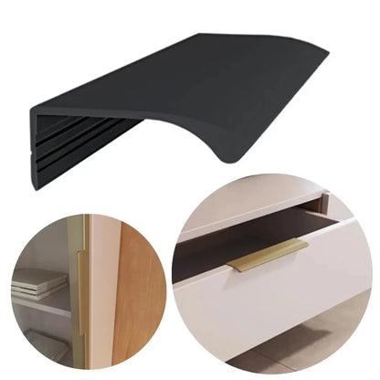 Puxador Alça de Sobrepor 100mm | Preto Fosco | Luna RM-414 ROMETAL