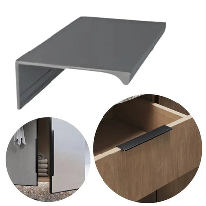 Puxador Alça de Sobrepor 100mm | Titânio Fosco | Cielo RM-378 ROMETAL