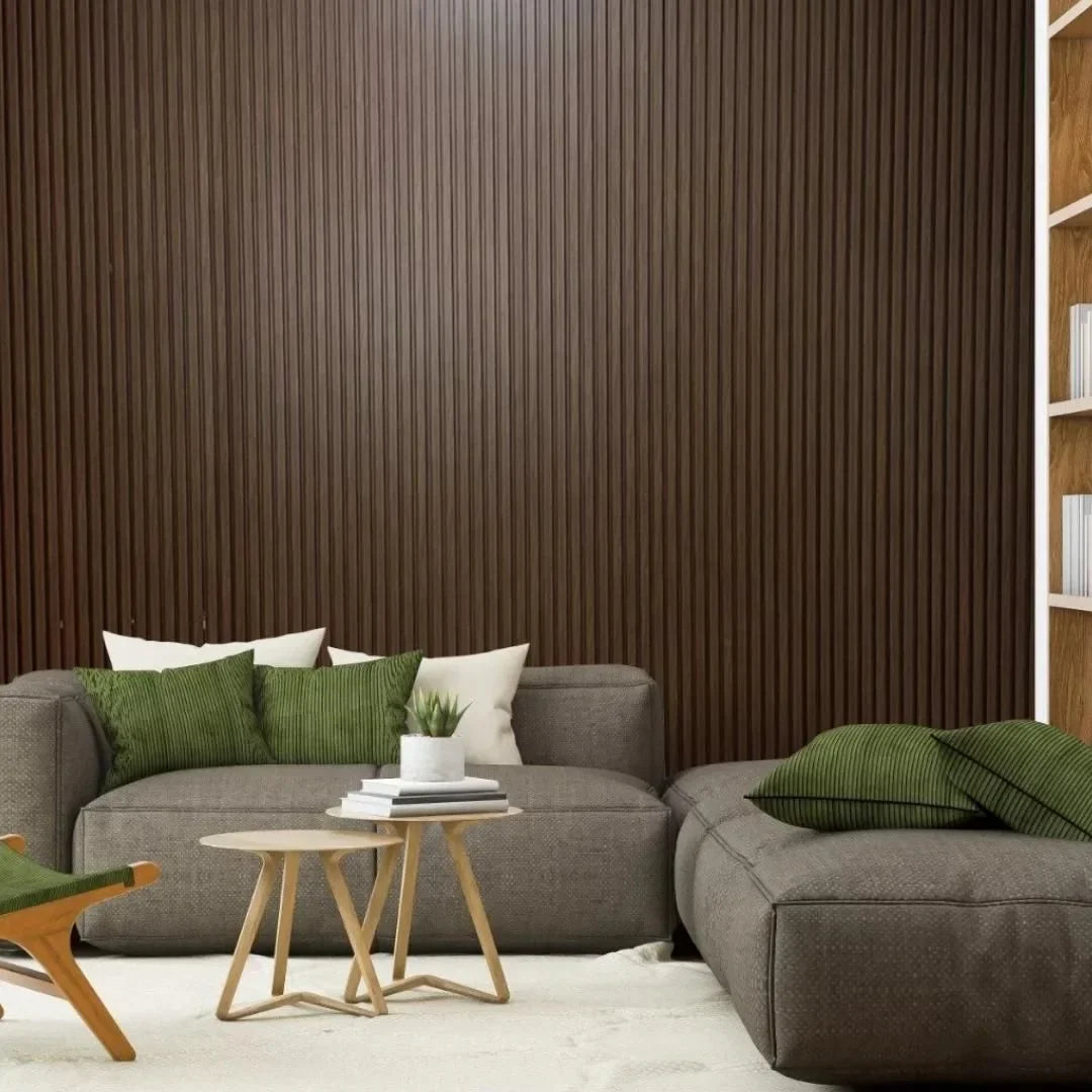 Ripa Ipê Escuro Para Painel Ripado | 2,8 m X 30 mm X 16mm | 2 Unidades - Painel