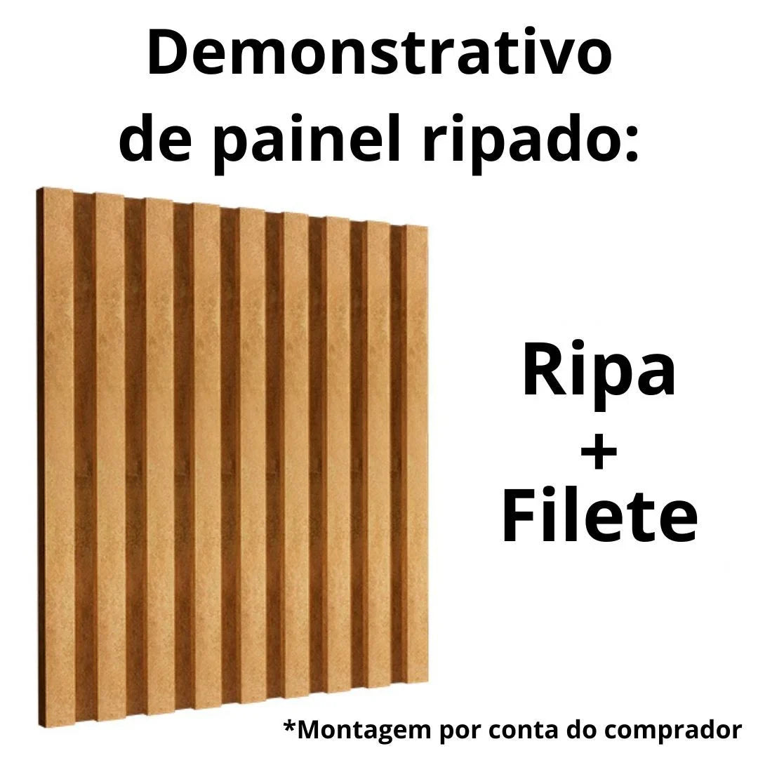 Ripa Oxi Ouro Rosê Para Painel Ripado | 2,8 m X 30 mm X 16mm | 2 Unidades - Painel