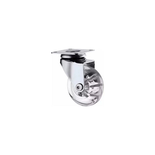Rodizio Pu Cristal 50mm S/Freio - 21730 - GMET METALNOX
