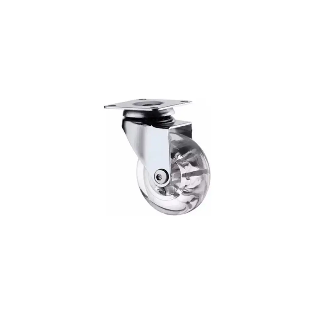 Rodizio Pu Cristal 50mm S/Freio - 21730 - GMET METALNOX