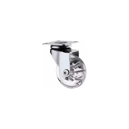 Rodizio Pu Cristal 50mm S/Freio - 21730 - GMET METALNOX