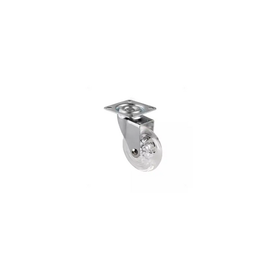 Rodizio Pu Cristal 75mm S/Freio - 21726 - GMET METALNOX