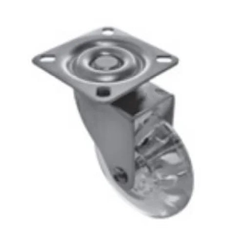 Rodizio Tn Gel Rg 50 Incolor Cromado Sem Freio 40Kg | FGVTN | 01 Unidade - Pés e Rodízios