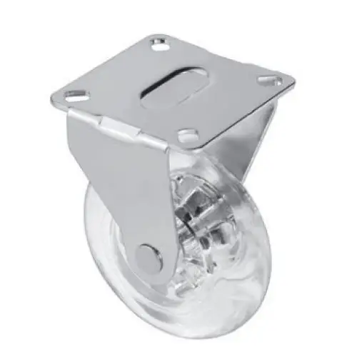RODIZIO TN GEL RG75 INCOLOR CROMADO FIXO 55KG - 01 UNIDADE - Pés e Rodízios