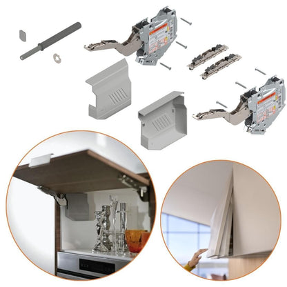 Sistema Aventos HK-S 20K2E00T Cinza Claro/Inox Esc | Par - Articuladores