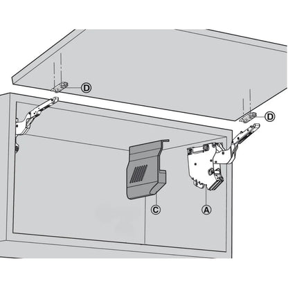 Sistema Aventos Hk-S (Cinza)- Par - Articuladores
