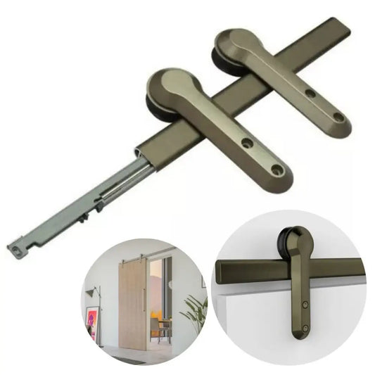 Sistema Deslizante Evo | p/ 1 Porta de 40 a 60Kg | Champagne 1001 | Barra 3 metros - Sistemas Deslizantes