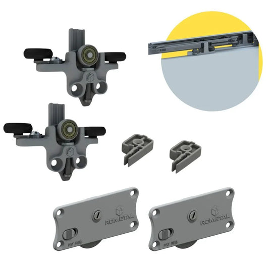 Sistema Para Porta de Correr Agility Plus Basic | AGP 147 | 40Kg - Sistemas Deslizantes