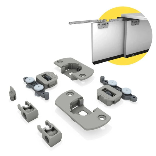 Sistema Para Porta de Correr Multi Basic Leve | 1 Porta | 12Kg - Sistemas Deslizantes