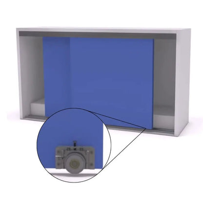 Sistema Para Porta de Correr RO-62 + Guia 4025 | 60Kg - Sistemas Deslizantes