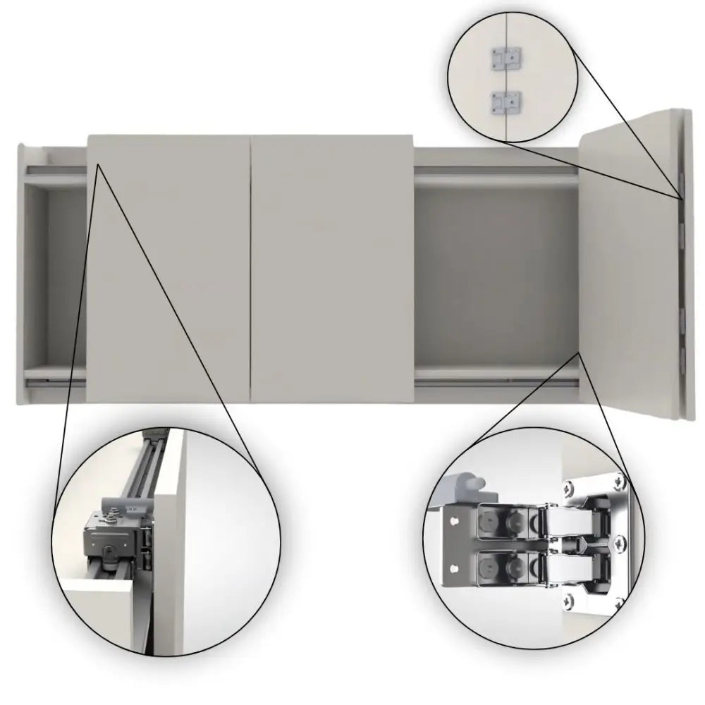 Sistema Para Porta de Correr Royal Supremo | Camarão | 35Kg - Sistemas Deslizantes