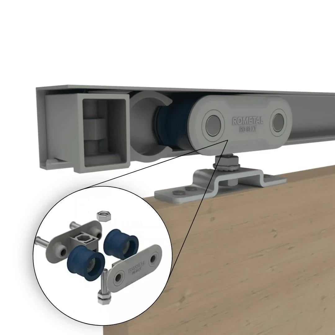 Sistema Para Porta de Passagem RO-81 XT | 8002 | 80Kg - Sistemas Deslizantes